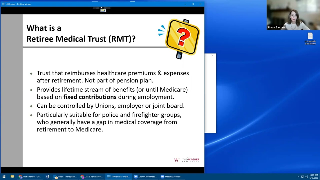 Webinar: Creating A Retiree Medical Trust: A Fresh Look at a Proven Solution