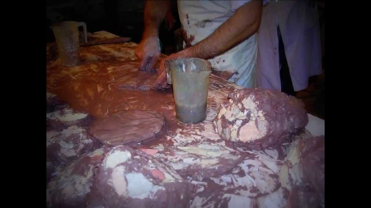 Filmato lavorazione della scagliola/stuccomarmo