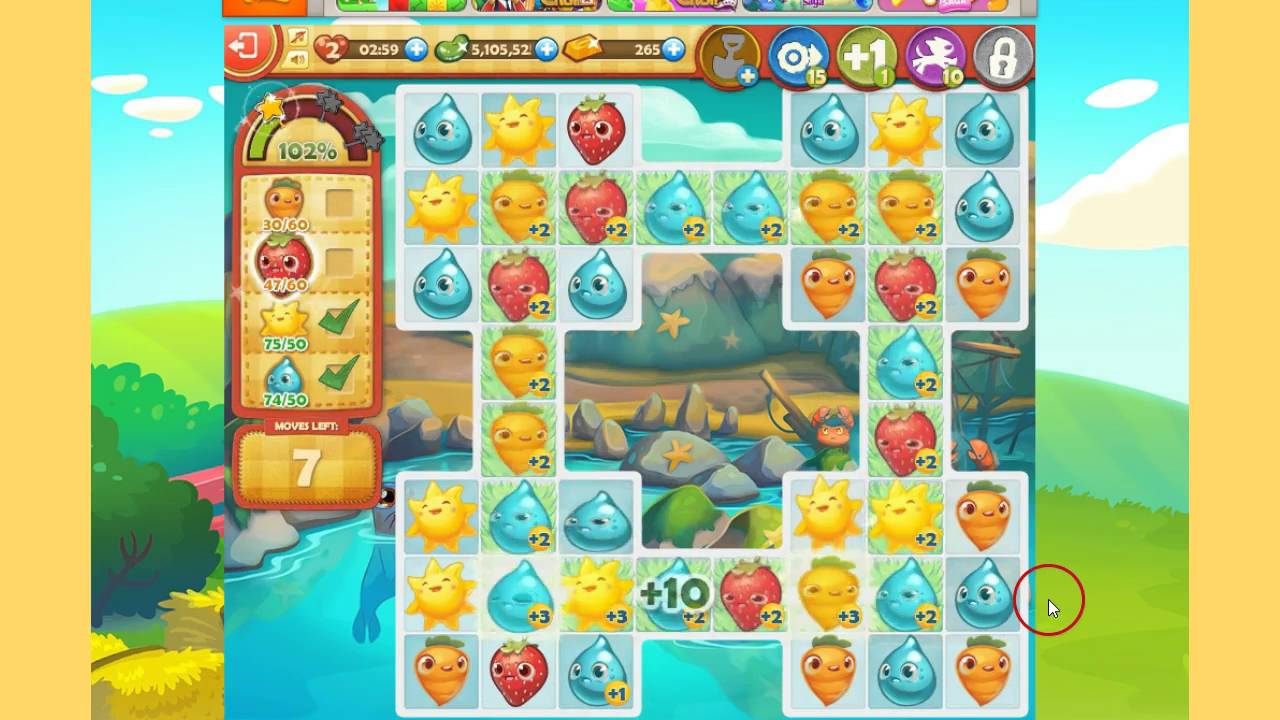 Farm Heroes Saga Level 77 3 Stars NO companions