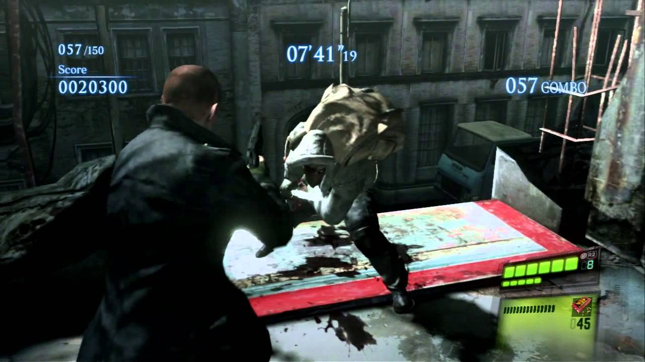 Resident Evil 6 The Mercenaries Duo Requiem for War 1,502,351 (Jake & Chris Costume1) PS3