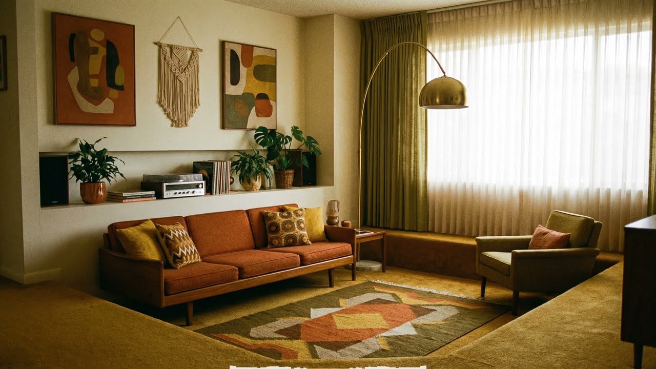 1 Hour of Retro Jazz Bliss 🍂 Warm Earthy 70s Apartment Vibes