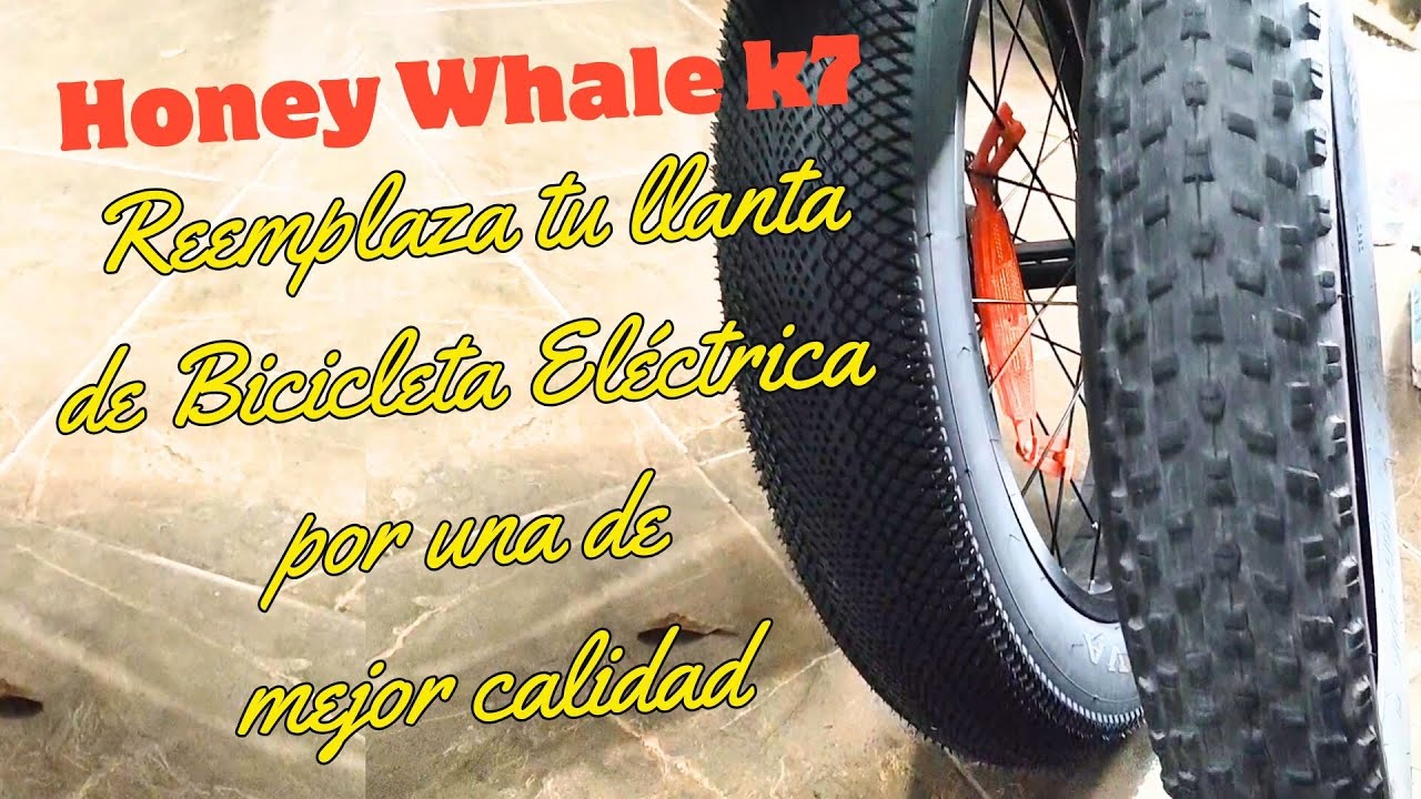 Cambiar Llanta 20 x 4.0 Honey Whale K7 Bicicleta El&eacute;ctrica 😎👌