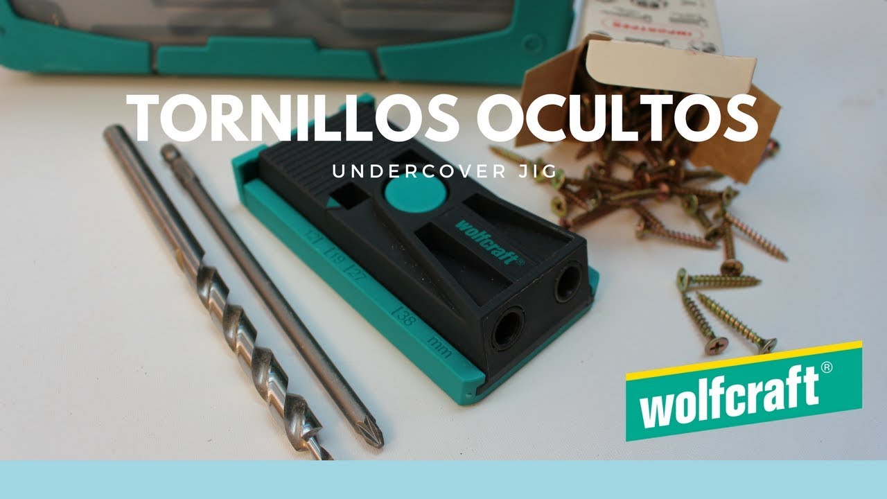 Set tornillos ocultos de Wolfcraft - Undercover Jig - Pocket Hole