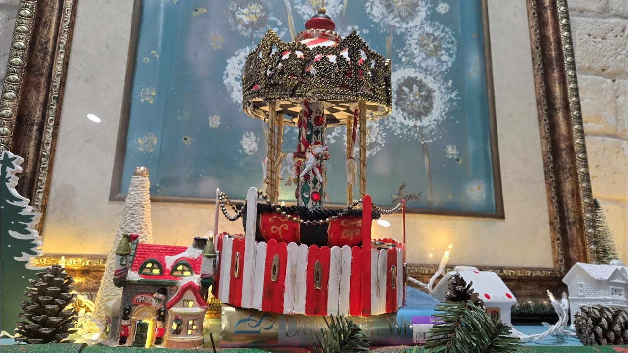 ¡DIY Carrusel Decorativo! - Decoración para Navidad y Todo el Año