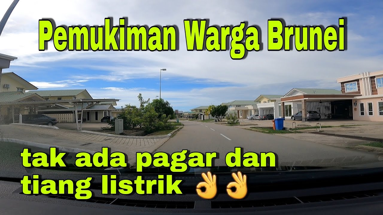 impian sejuta orang || Pemukiman warga Brunei yang indah dan bersih