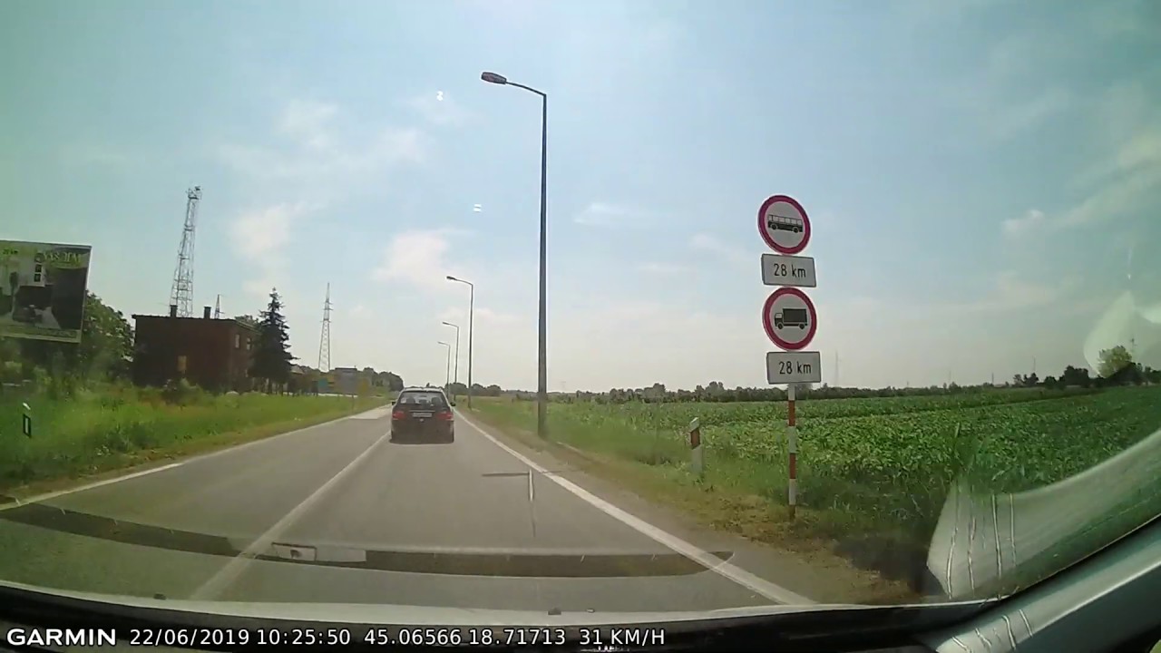 DRIVE #593: Županja-Gunja-Drenovci-Strošinci (Croatia) (timelapse 4x) *Read Description*
