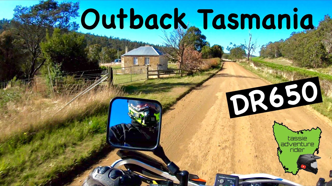 DR 650 | Outback Tasmania Ride | Dirt Roads |Stone Buildings