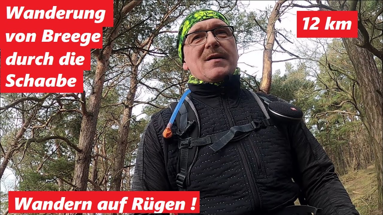 Wanderung von Breege/Juliusruh durch die Schaabe ! Dünenwald und Strand