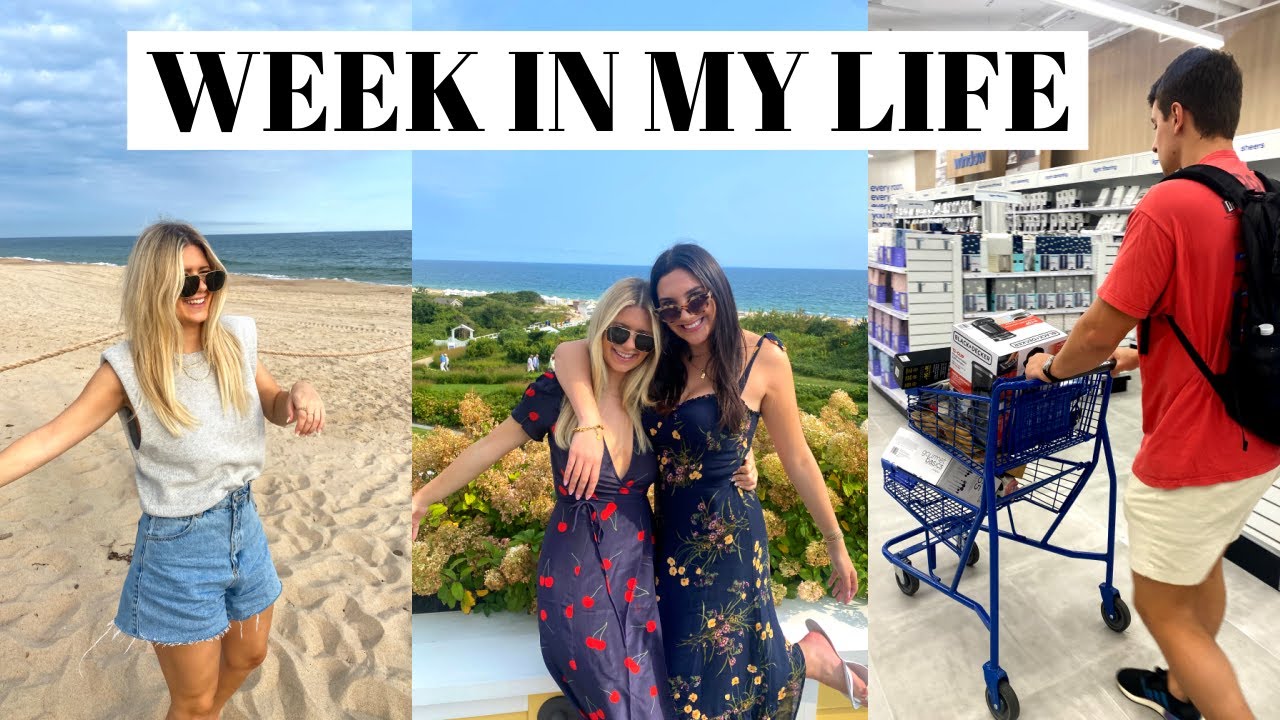 week in my life in NYC: boyfriend apartment shopping, rhode island trip w brooke, trader joes haul