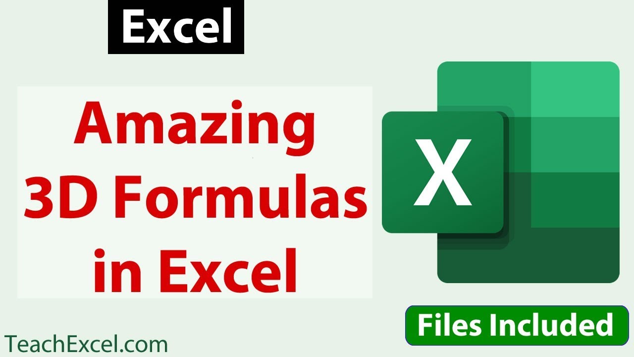 Amazing 3D Formulas in Excel & How to Use Them