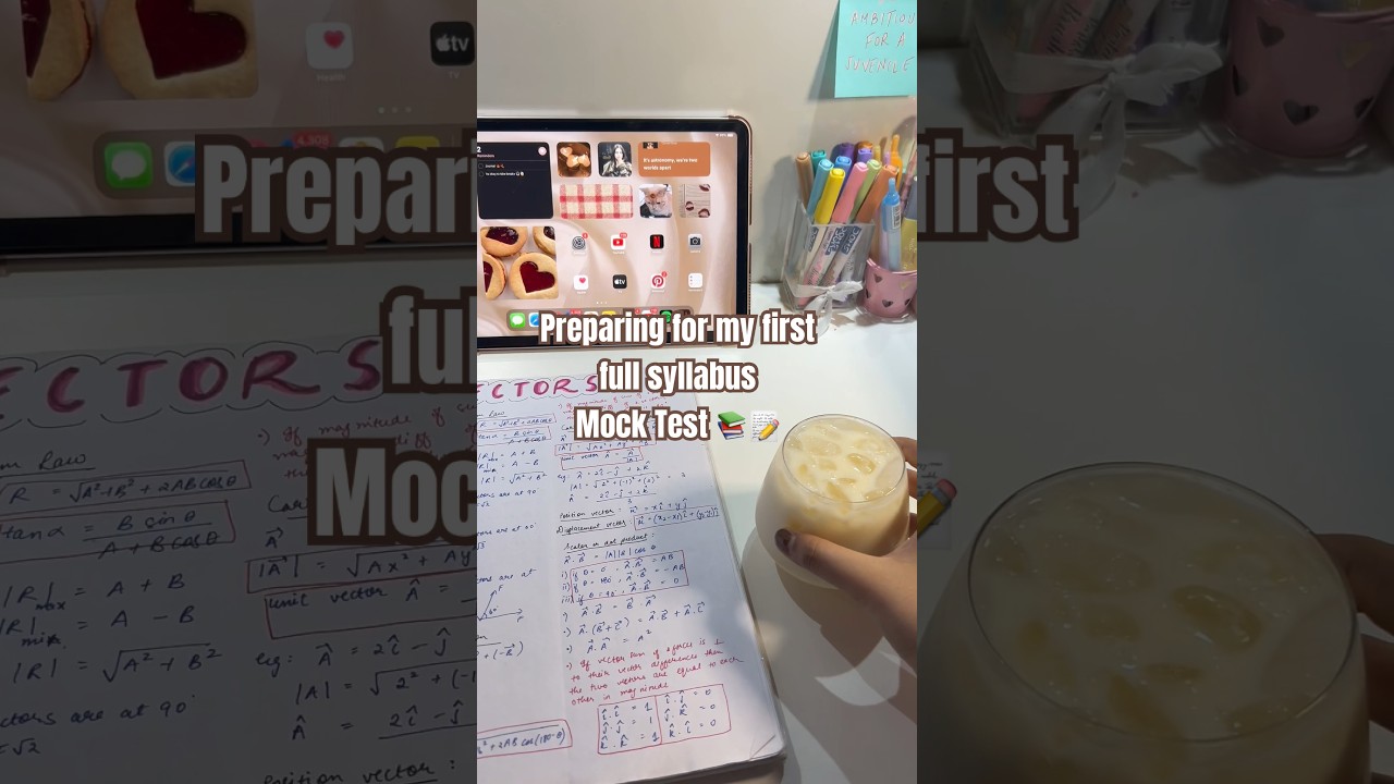 *REVISING FOR FULL SYLLABUS MOCK TEST* #neet #minivlog 📝📚📖‼️