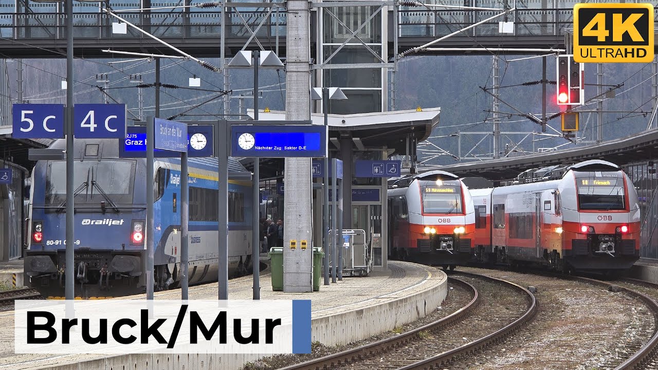 Bruck/Mur Bahnhof 07.12.2025 - Abendverkehr mit ComfortJet, Vindobona & lebhaftem Regionalverkehr