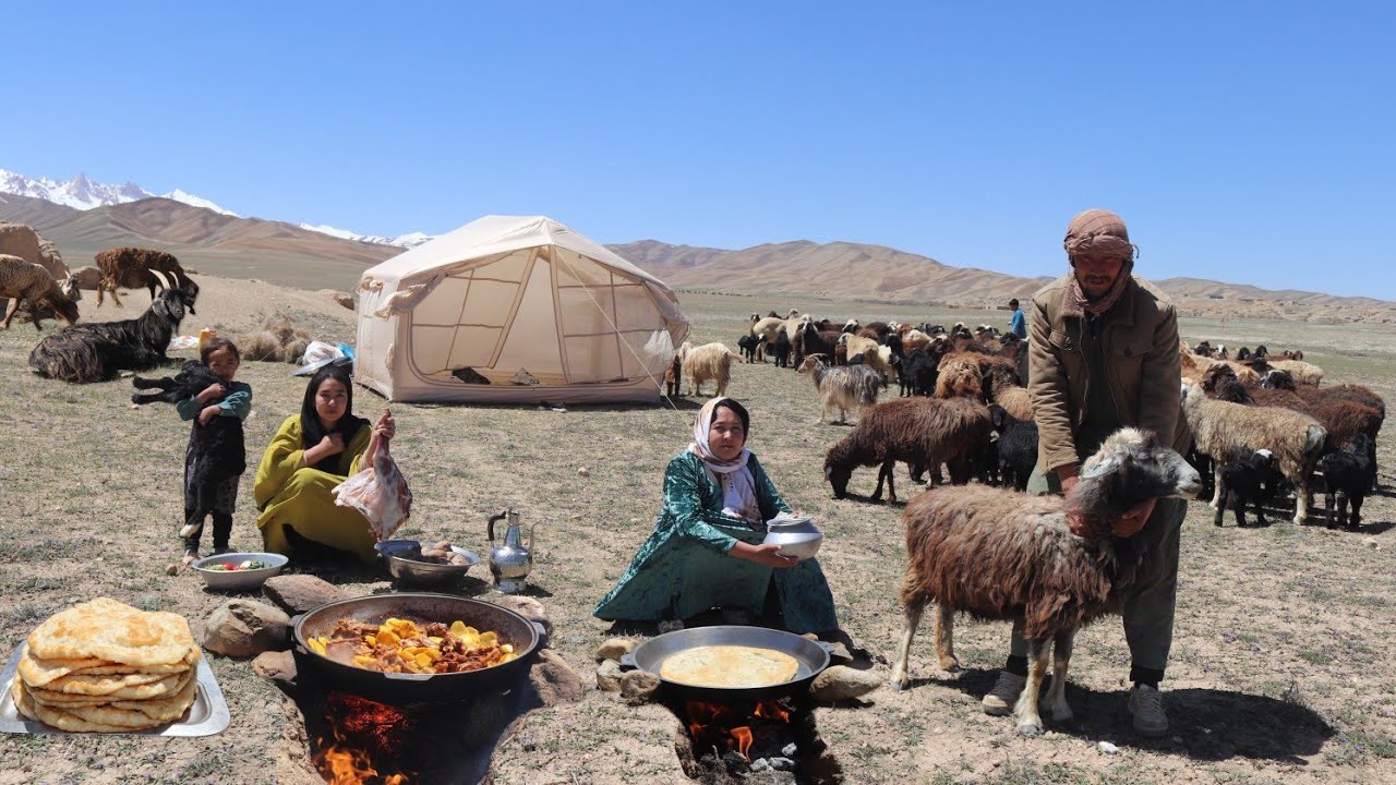 Nomadic Shepherd Life in the Wild Mountains of Afghanistan | Authentic Village Food