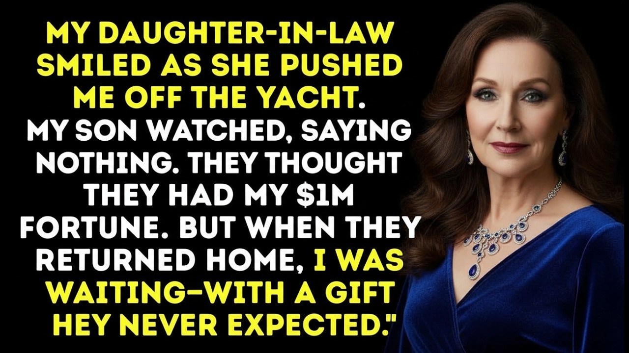 My Daughter In Law Shoved Me Off A Yacht To Steal $1M  When They Came Home, I Was Waiting With A…