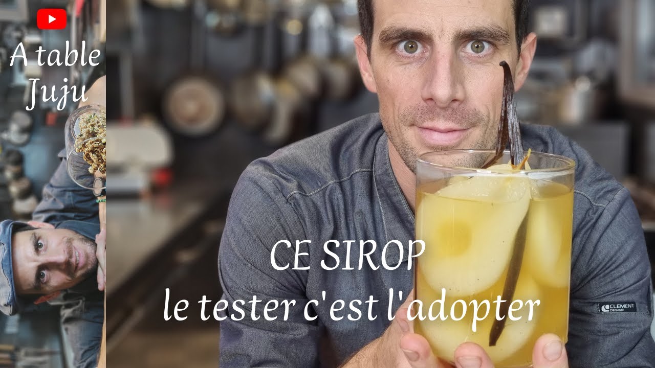 Poire pochée | comment pocher des poires facilement | vidéo A table Juju