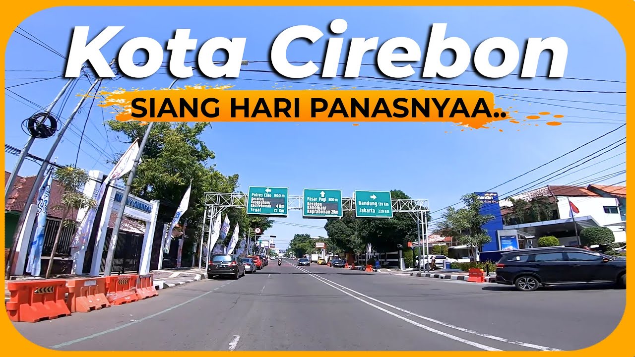 Keliling KOTA CIREBON Motoran Siang Hari Panasnyaaa 🥵🥵