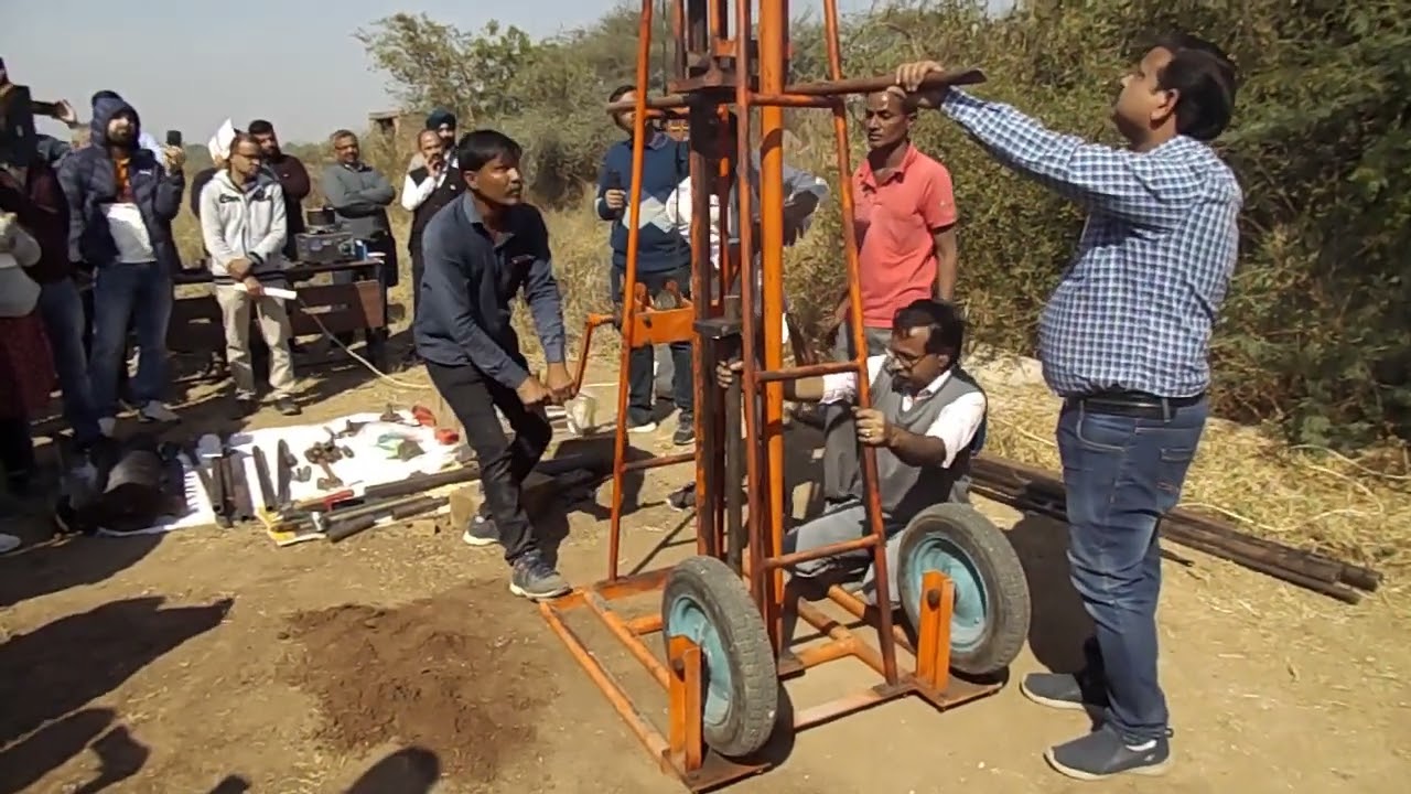 Soil Sample collection from Site with SPT Test.