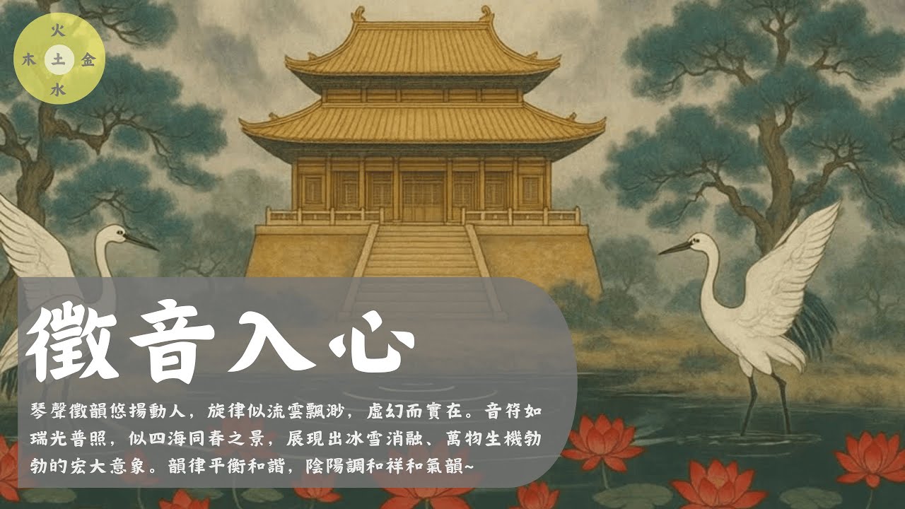 徵音入心 - 琴聲徵韻悠揚動人，旋律似流雲飄渺~   静心,安神,舒缓,养生,疗愈,缓解焦虑,五行,Healing,入心,调心,安心,调脾,消化,Asian Relaxing
