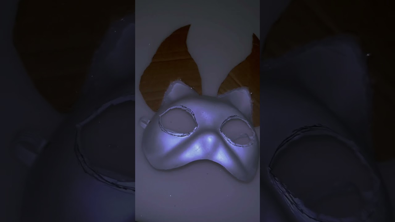 Make an albino bat mask with me! #furry #quadrobist #antizoo #quads #trend #trans #shorts #fyp