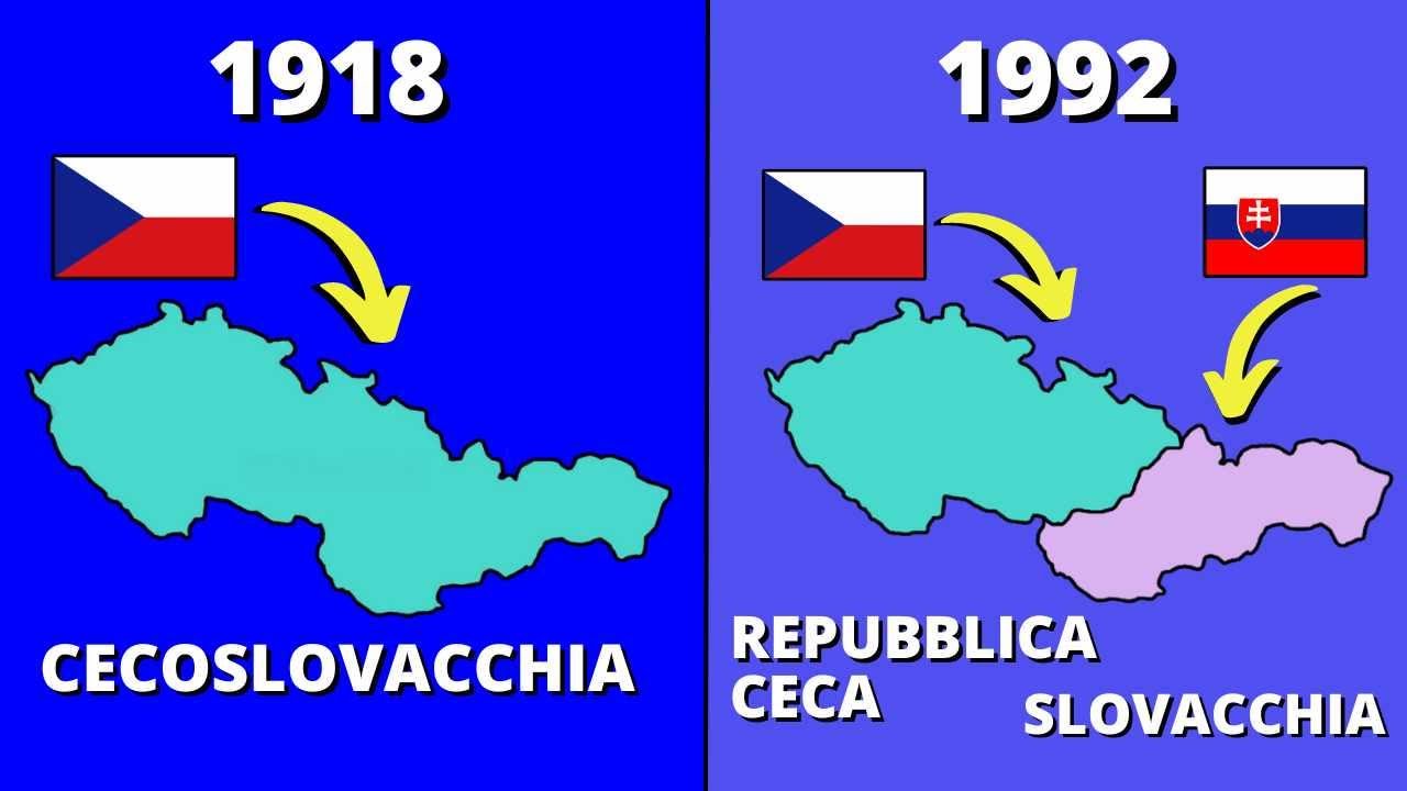 Perch&eacute; si &egrave; dissolta la CECOSLOVAQUIA? 🇨🇿🇸🇰