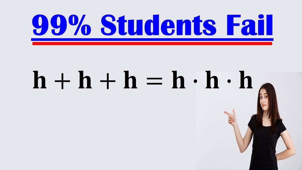 Solving a 'Harvard' University entrance exam - Find h?