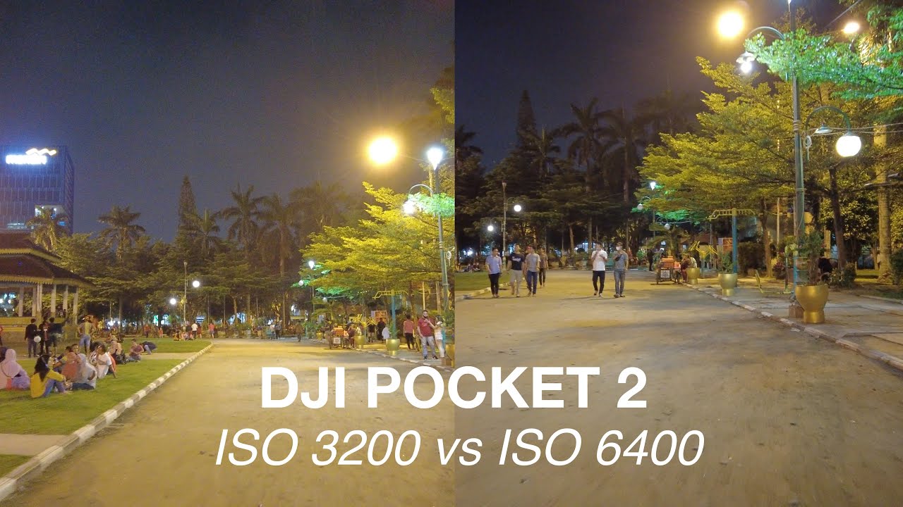 DJI Pocket 2 ISO Comparison - ISO 3200 vs ISO 6400