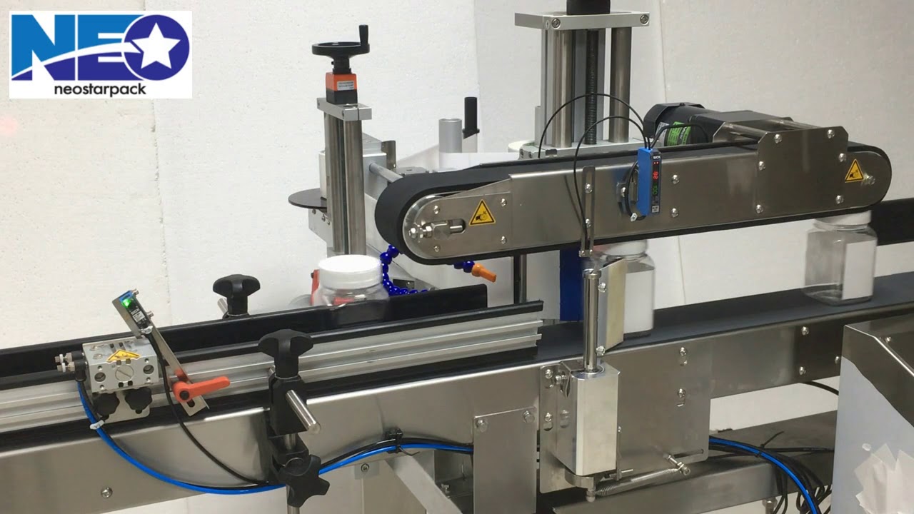 3-Sided Labeler for Plastic Square  Bottle