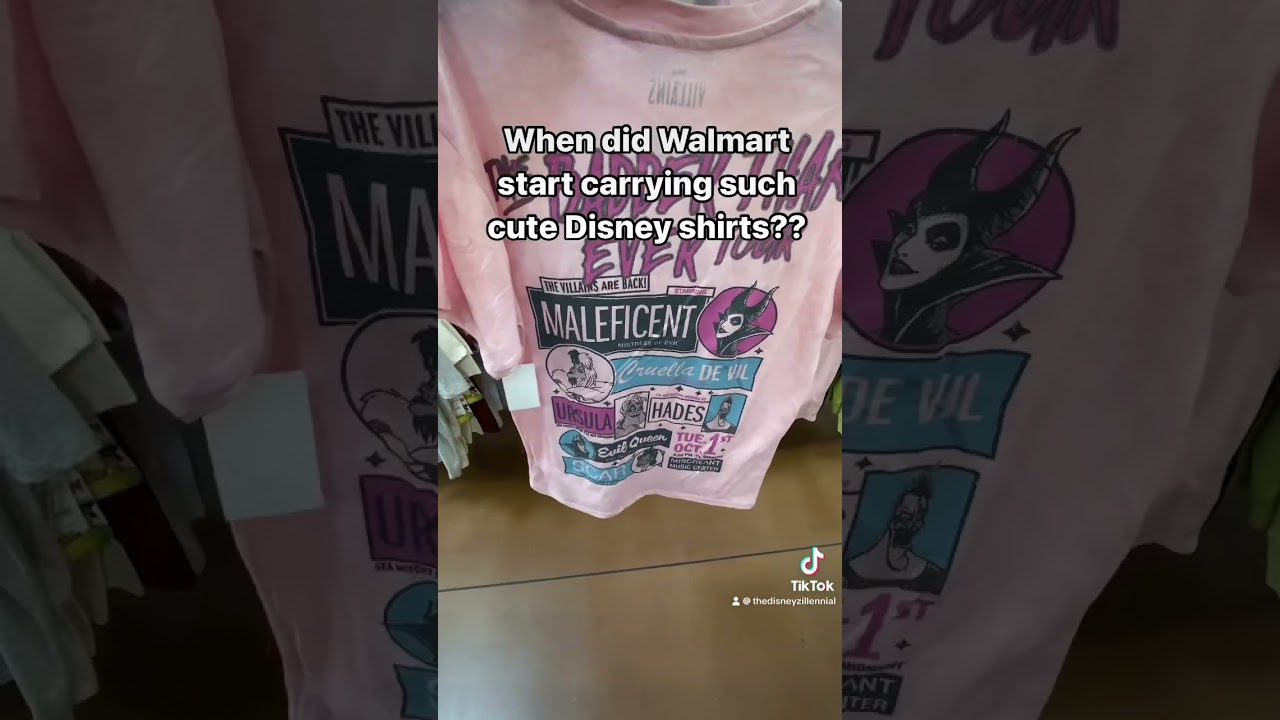 Walmart has some really cute Disney shirts and they are so cheap!!!✨🏰🫶