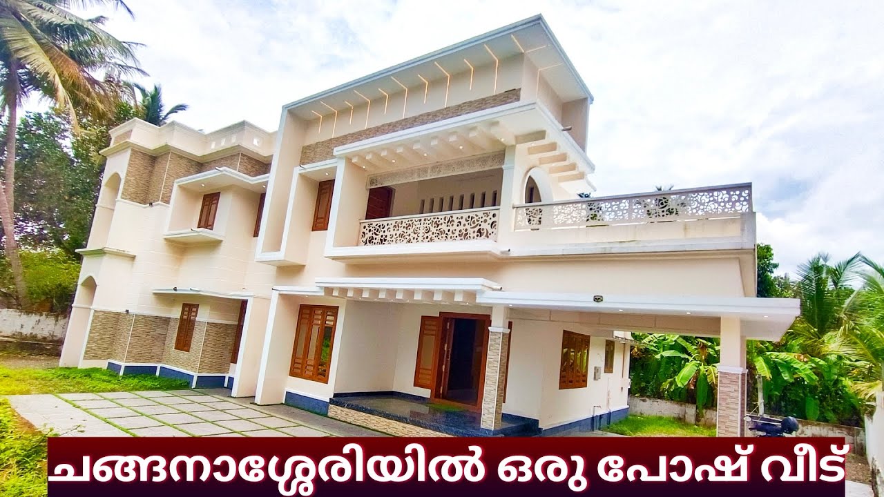 House for sale in Kunnumpuram Changanacherry.20 Cent,4 Bhk,2800 SQFT. Price 1.65 Cr. Call-9645868429