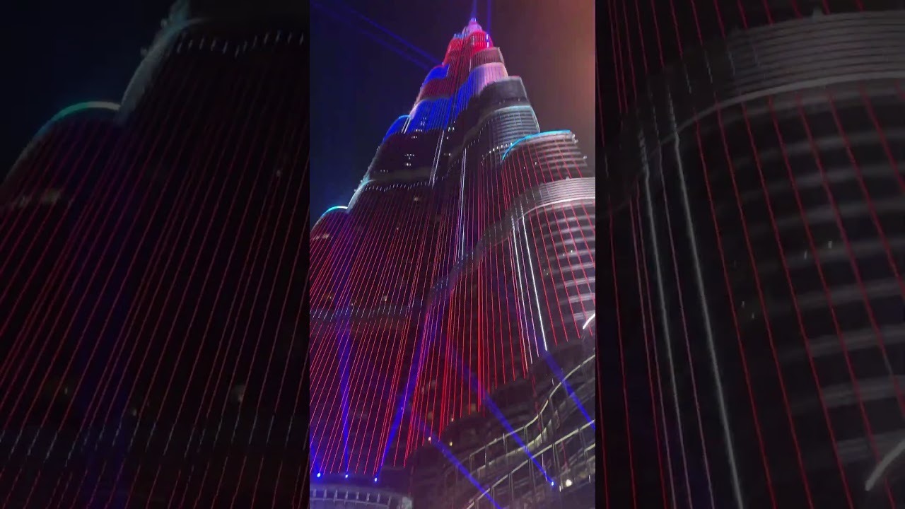 Laser lighting daily 😍#burjkhalifa #laserlightshow #foryou #ramadan