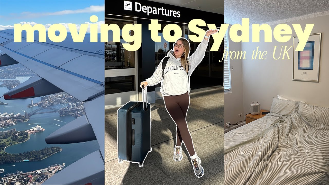 Moving to Sydney from the UK vlog ✈️🇦🇺 | packing, new apartment tour & starting work 📸