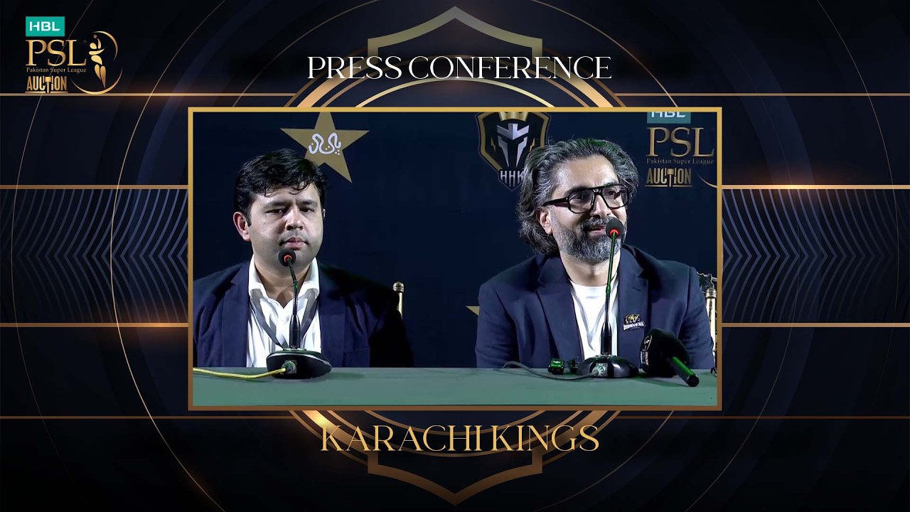 Karachi Kings Press Conference | HBL PSL Player Auction 2026 MX1U