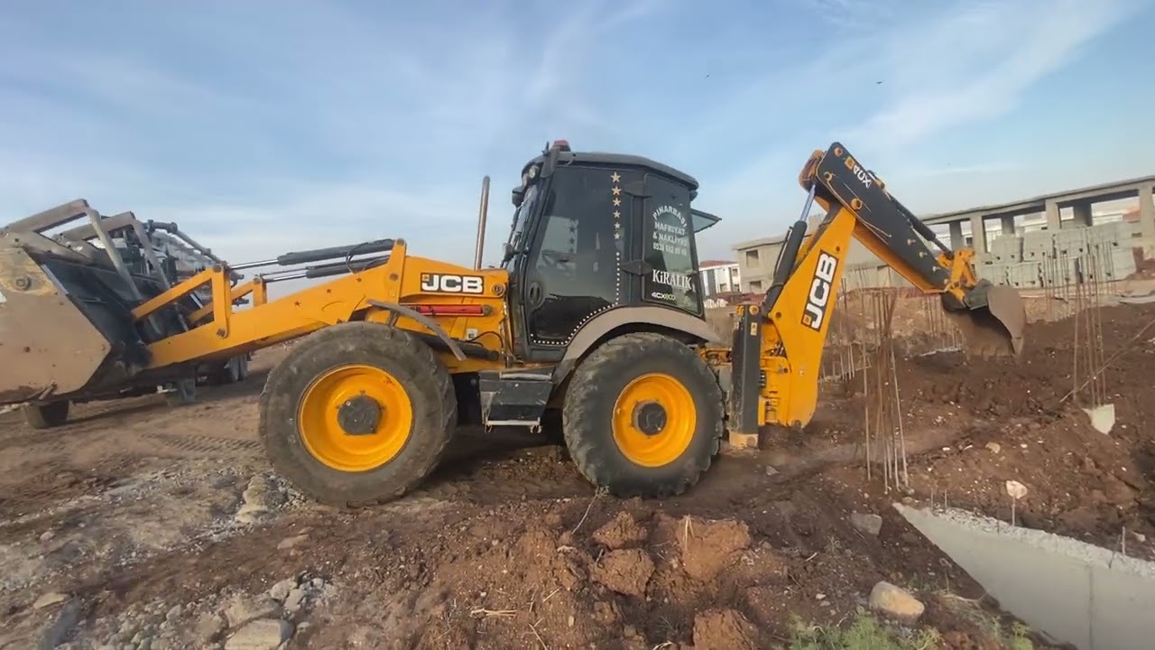 JCB 4CX İLE VİLLA TEMEL DOLGUSU