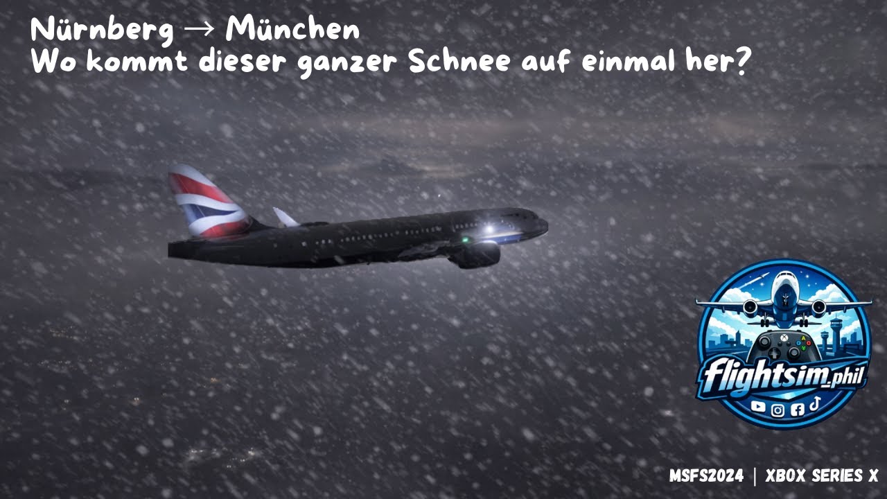 🎥 Twitch - Short-Trip EDDN to EDDM - Heavy Snow inkl. Aerotone Addon