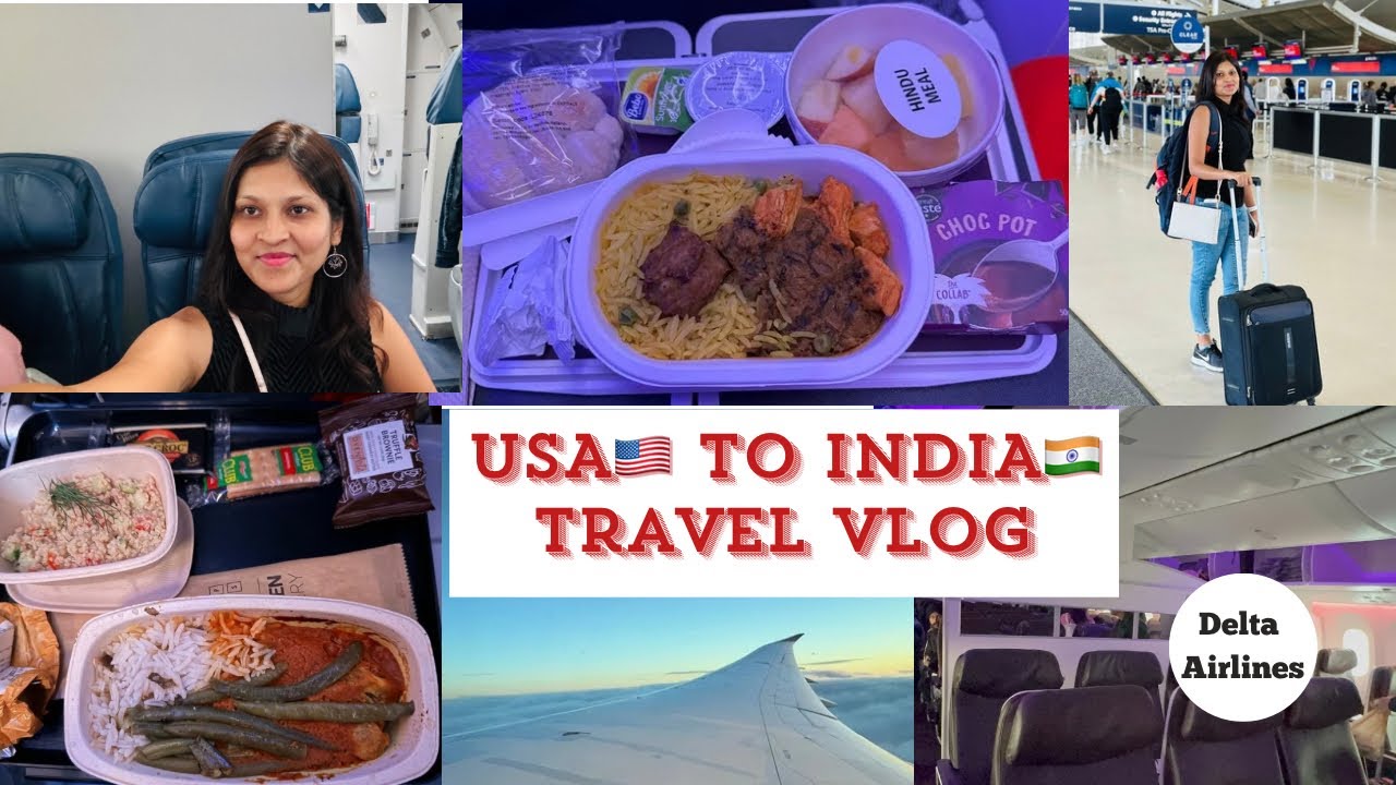 USA 🇺🇸 TO INDIA 🇮🇳 TRAVEL VLOG✈️ | DELTA AIRLINES | TRAVELLING ALONE