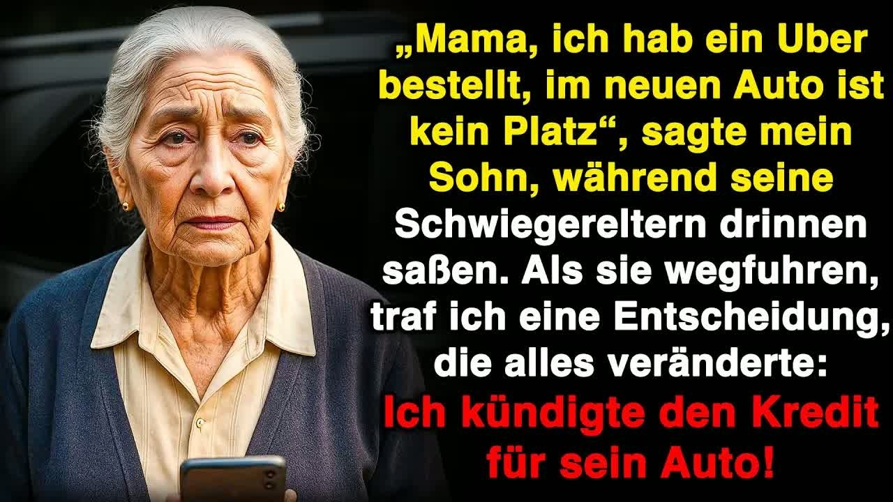 „Uber ist voll!“, sagte mein Sohn, der die Schwiegermutter mitnahm – wer hat das Auto bezahlt？