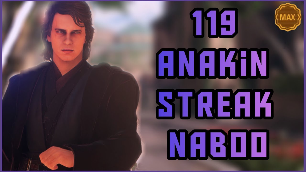 Star Wars battlefront 2 - 119 Anakin Skywalker killstreak on (Naboo)