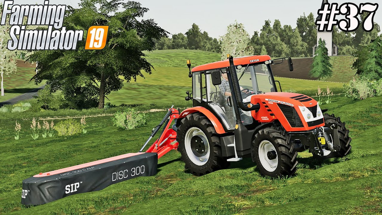 Replenishment of goods in the store. Mowing a large meadow. Small Farm. FS 19. Episode 37