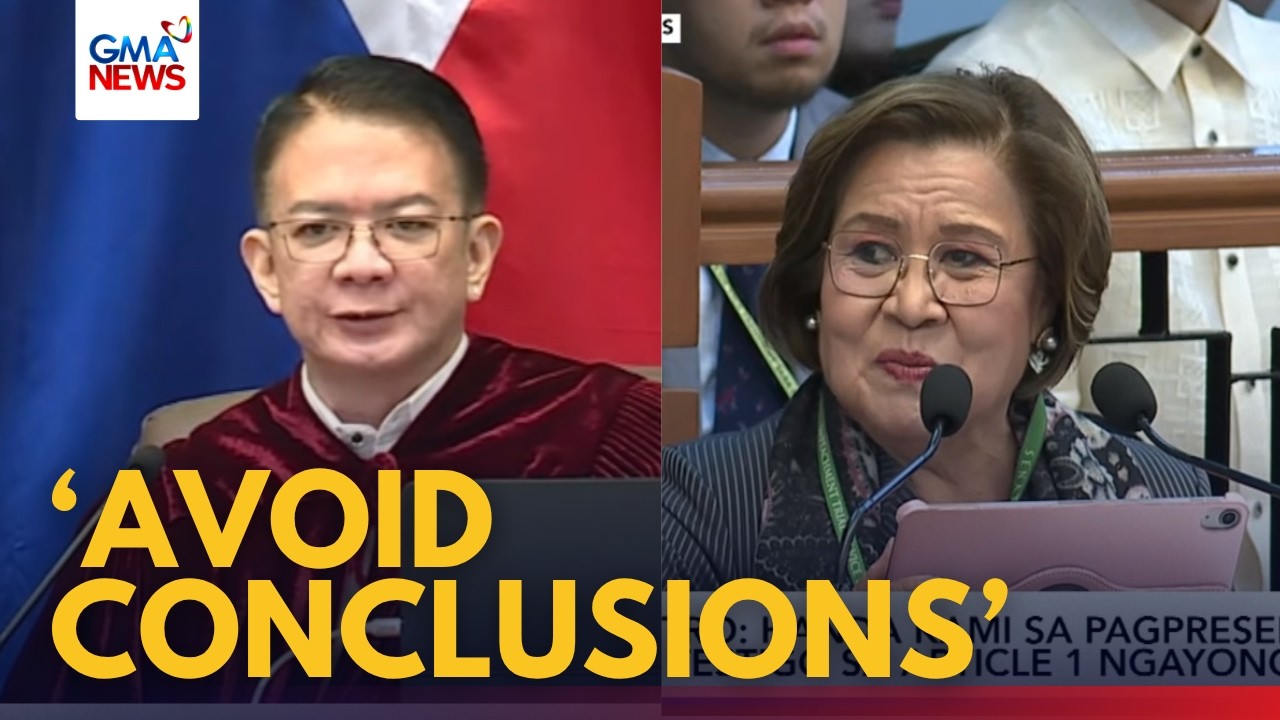 Leila de Lima ordered by Chiz Escudero to finish opening statement | GMA News