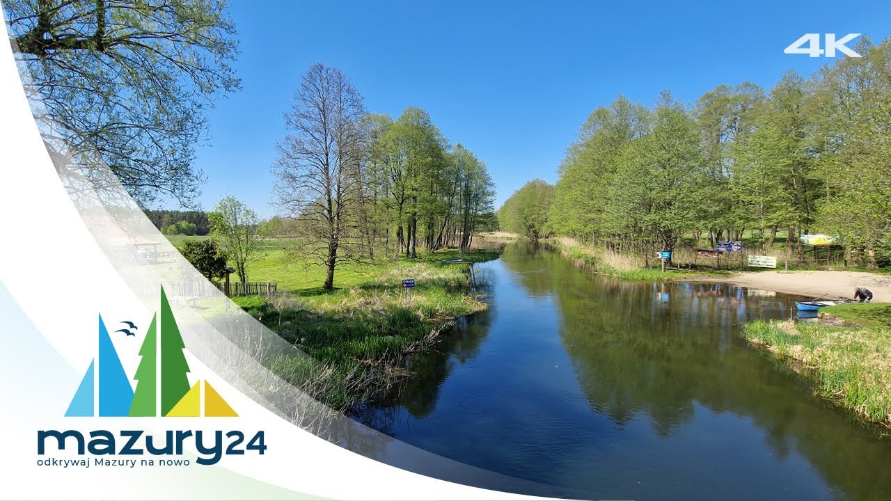 Dynamiczne Mazury, maj 2023, wieś Nowy most i rzeka Krutynia
