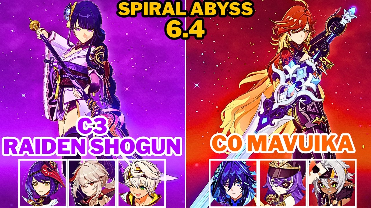 C3 Raiden Shogun Hypercarry & C0 Mavuika Overload | Spiral Abyss 6.4/Luna V | Genshin Impact