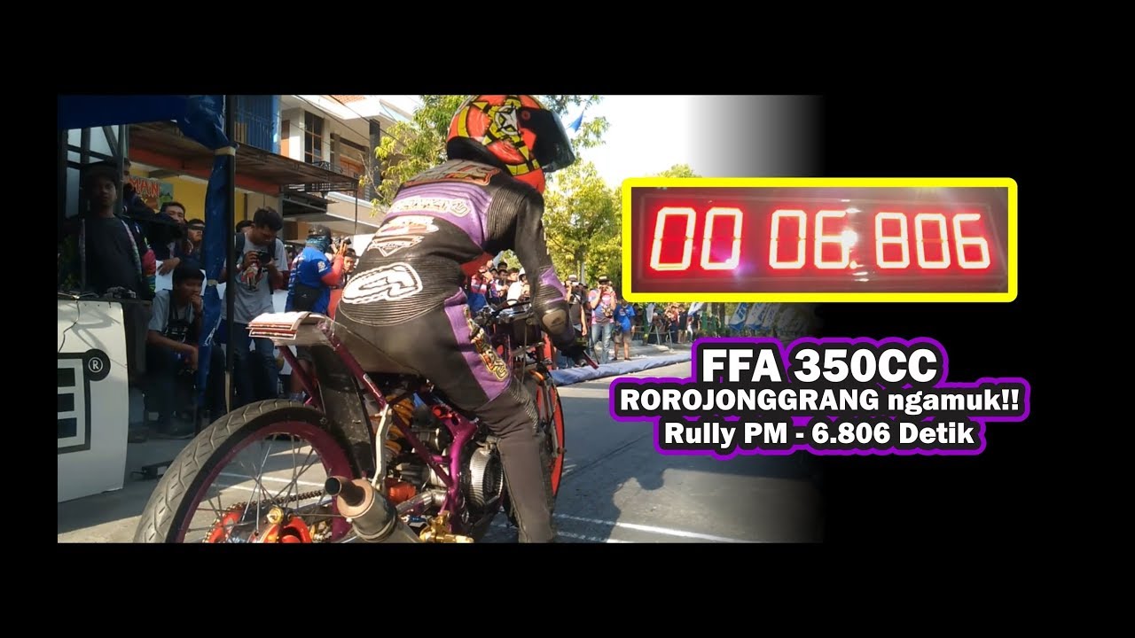 IDC Seri 4 - Rorojonggrang Ngamuk!!! Rully PM Tercepat 6.806 Detik Kelas FFA 350cc