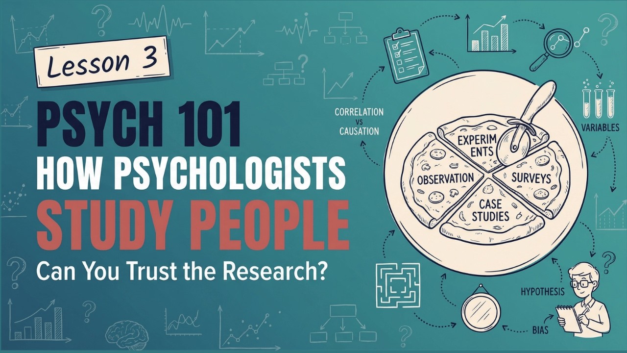 How Psychologists Study People (Research Methods Explained Simply)