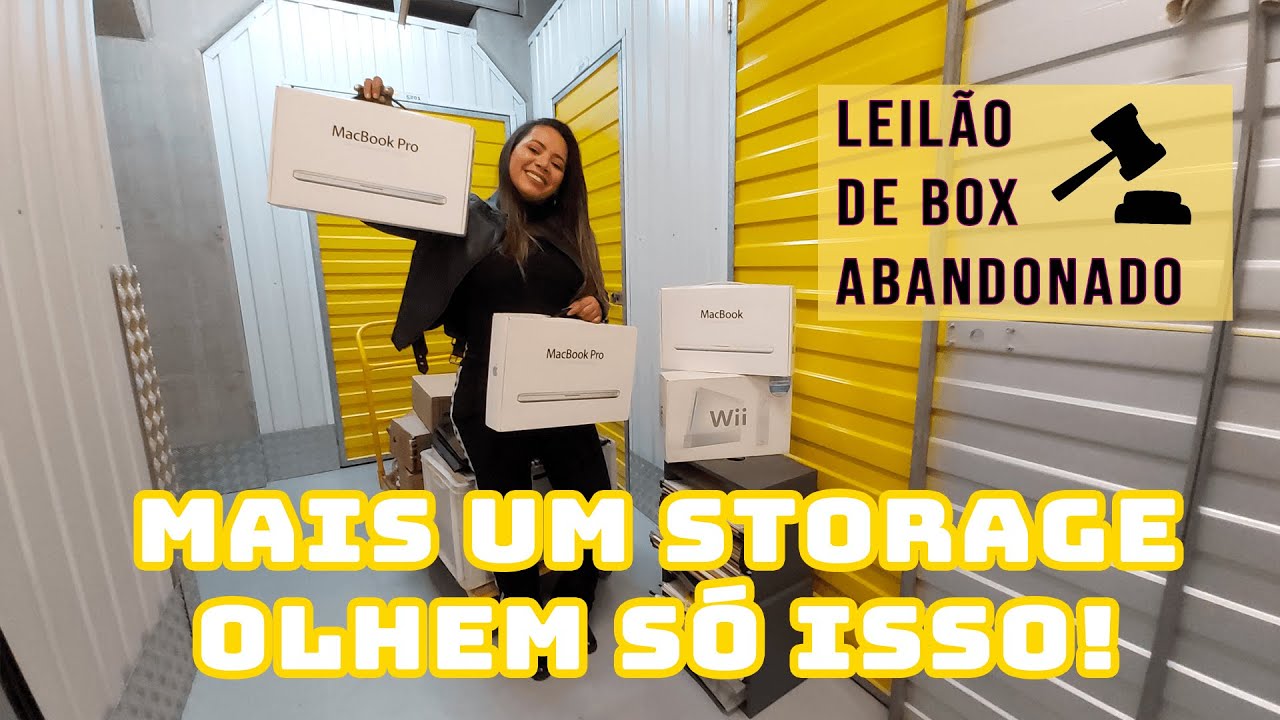STORAGE ABANDONADO NO BRASIL,GANHAMOS MAIS UM! SERÁ QUE ENCONTRAMOS 3 MACBOOKS? #selfstorage #leilao