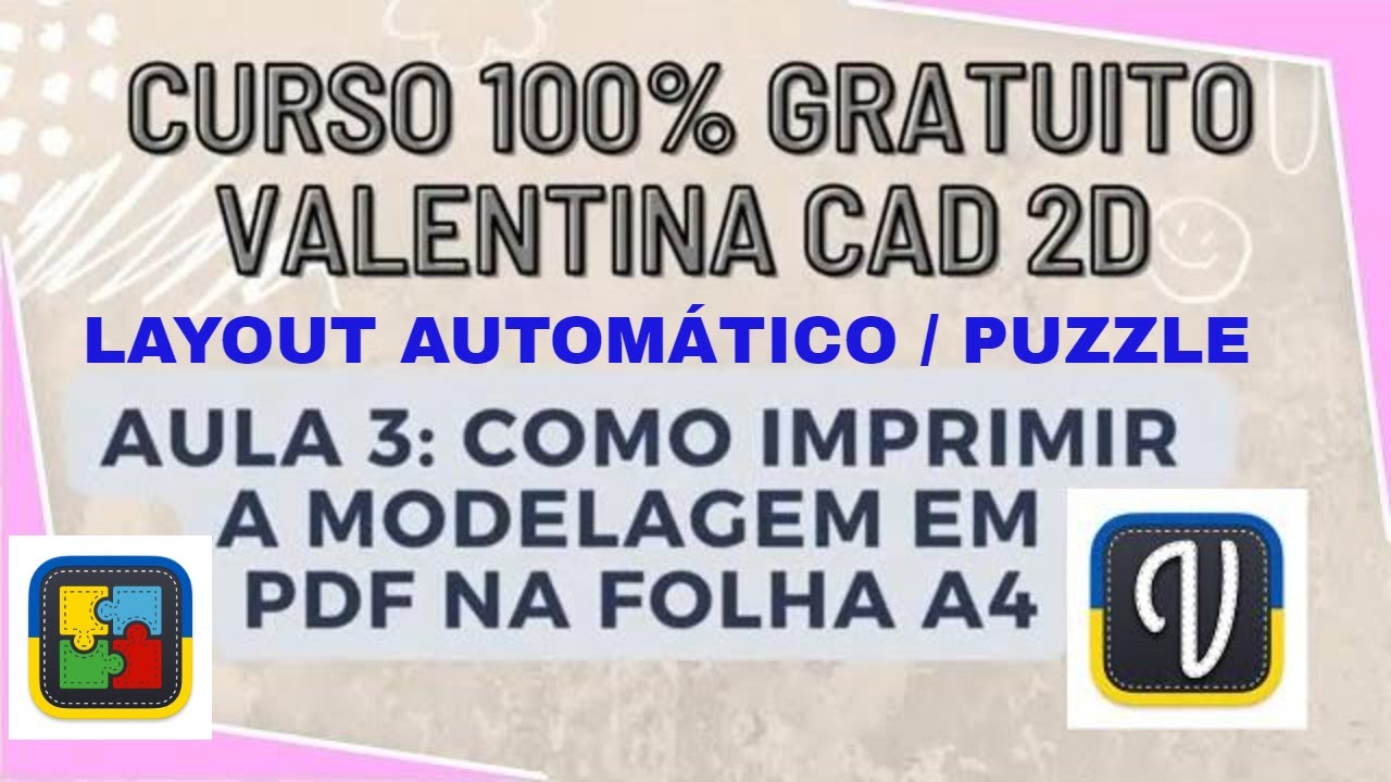 Como salvar a modelagem no Valentina em PDF e Imprimir na folha A4.  LAYOUT AUTOMÁTICO E NO PUZZLE