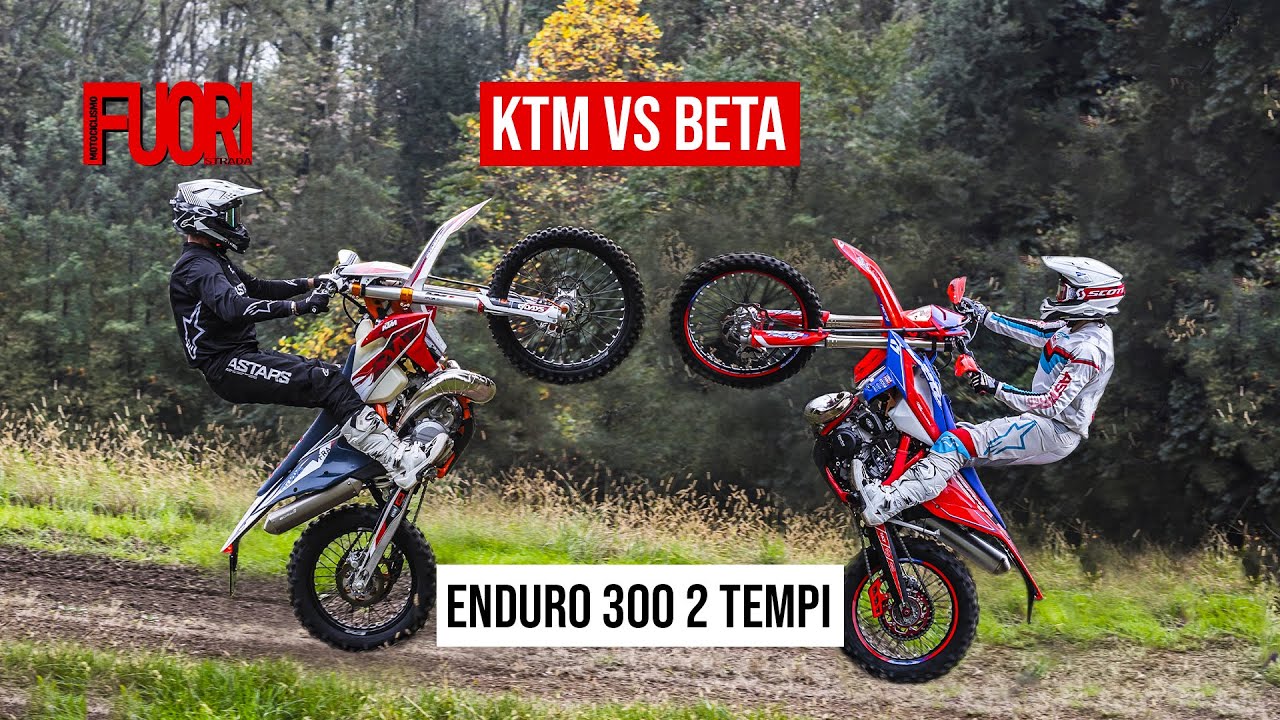 Comparativa enduro 300 2 tempi 2023: Beta contro KTM