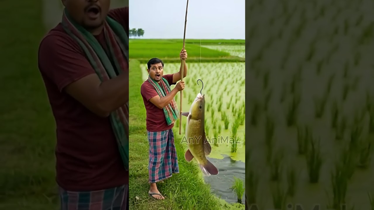 The man lost his big fish