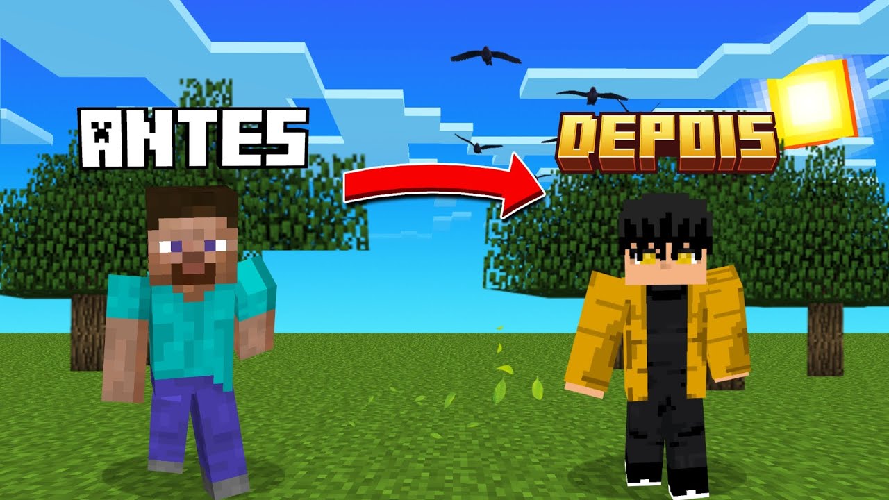 ❗FINALMENTE! Como Colocar SKINS HD no Minecraft Bedrock (PASSO A PASSO 2026🔥)