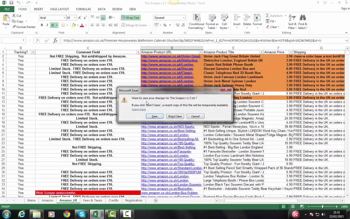 Dropship Software Experts :: Troubleshooting the Amazon Product Scraper with eBay Calculator