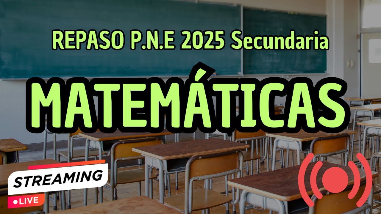 F&Oacute;RMULAS para la PNE de Matem&aacute;ticas